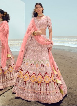 Distinctively Pink Designer Lehenga Choli