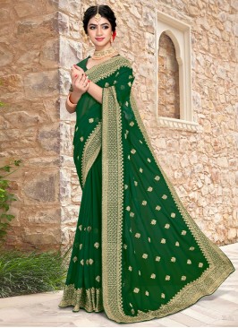 Distinguishable Georgette Classic Saree