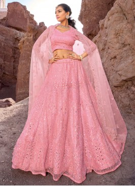 Distinguishable Pink Lehenga Choli