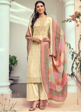 Divine Buttons Straight Salwar Suit