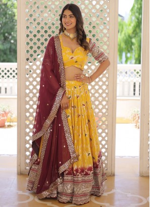 Divine Embroidered Ceremonial Lehenga Choli