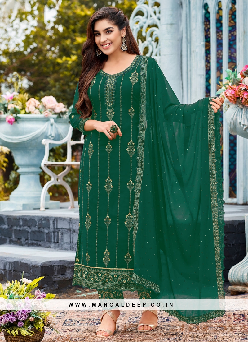 Divine Embroidered Engagement Pant Style Suit