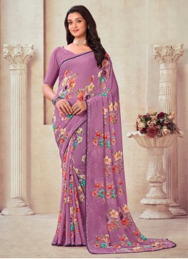 Divine Georgette Party Trendy Saree