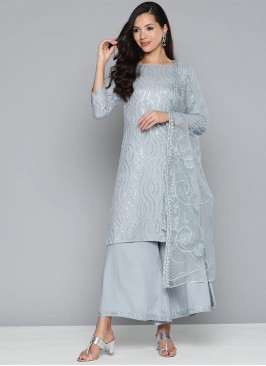 Divine Viscose Sequins Straight Salwar Suit