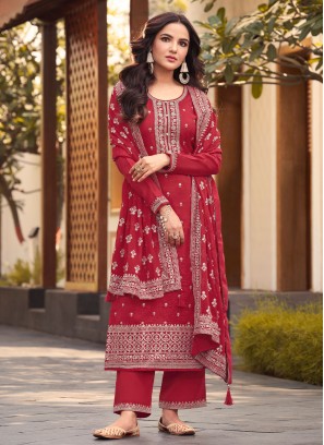 Elegant Embroidered Jasmin Bhasin Silk Bollywood Salwar Kameez