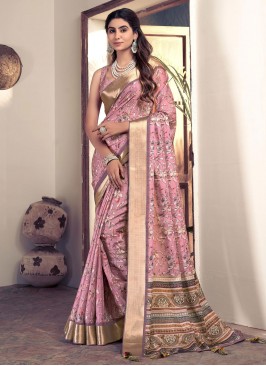 Elegant Lavender Ceremonial Designer Saree