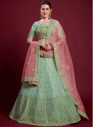 Elite Green Wedding Designer Lehenga Choli