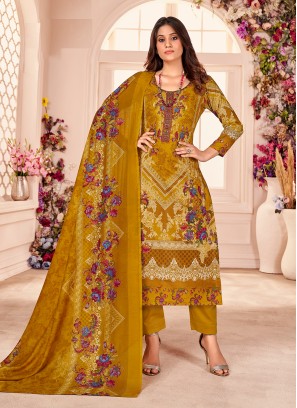 Elite Mustard Festival Designer Salwar Suit