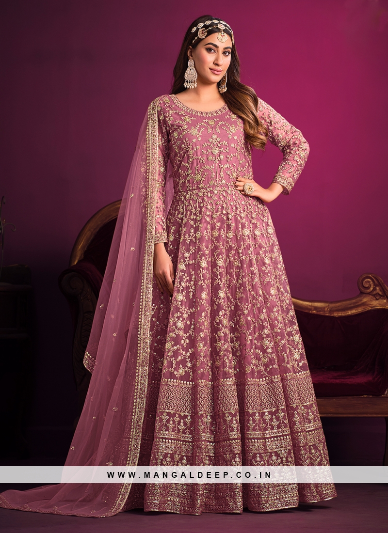 Anarkali net churidar sales