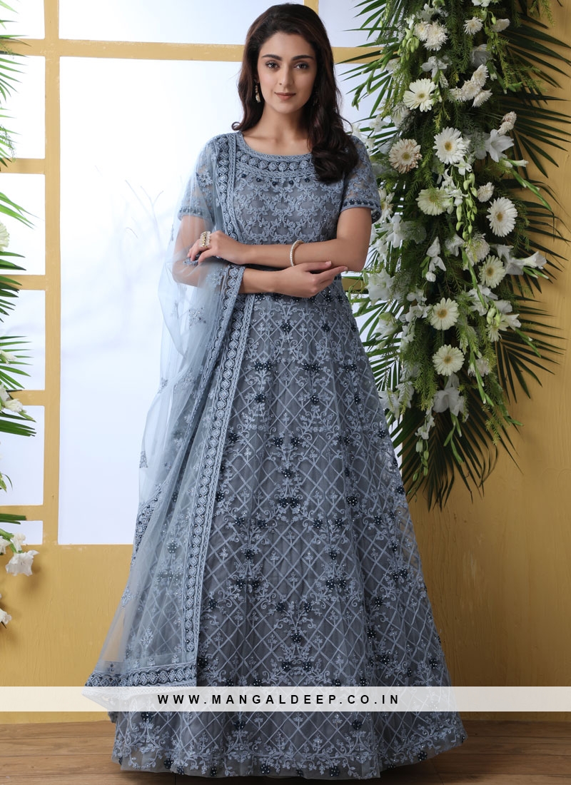 Soft Net Gown at Rs 899 | Punagam | Surat | ID: 23077921062