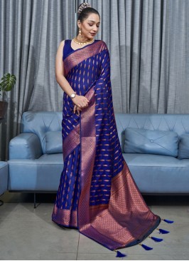 Energetic Weaving Silk Traditional Saree