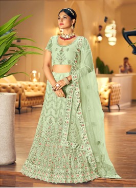 Engrossing Net Lehenga Choli