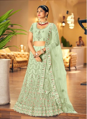 Engrossing Net Lehenga Choli