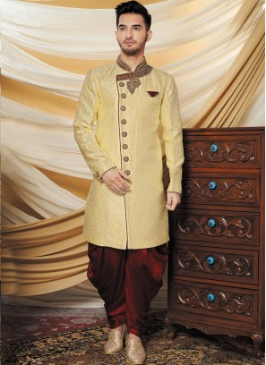 Enigmatic Cream Indo-western Kurta Set