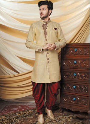 Enigmatic Cream Indo-western Kurta Set