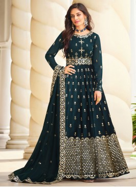 Enthralling Georgette Anarkali Salwar Suit