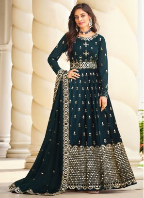 Enthralling Georgette Anarkali Salwar Suit