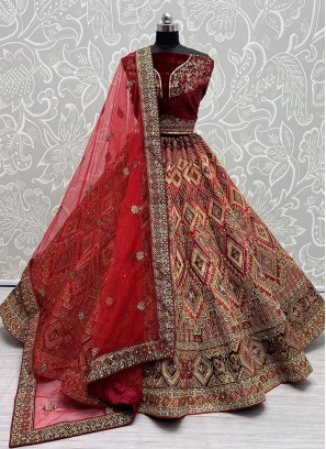 Enthralling Silk Designer Lehenga Choli