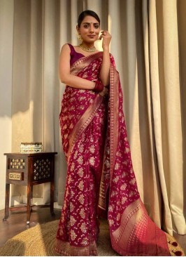 Epitome Maroon Trendy Saree