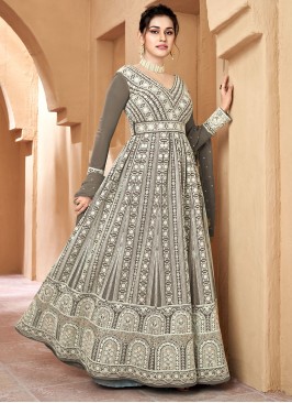 Ethnic Embroidered Georgette Designer Gown