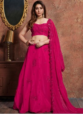 Ethnic Resham Faux Georgette Lehenga Choli