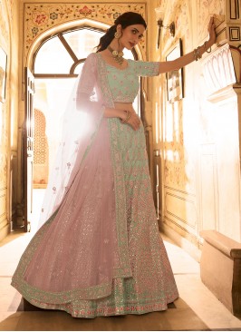 Ethnic Thread Organza Lehenga Choli