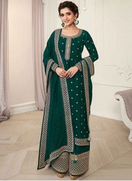 Ethnic Vichitra Silk Embroidered Designer Pakistani Salwar Suit