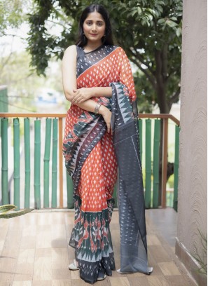 Exceeding Digital Print Classic Saree