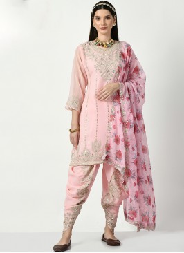 Exceeding Pink Designer Patiala Suit