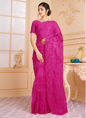 Exceeding Rani Moti Net Contemporary Saree