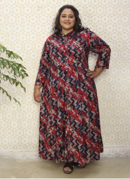 Exceeding Rayon Digital Print Party Wear Kurti