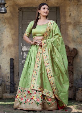 Exceeding Silk Sangeet A Line Lehenga Choli