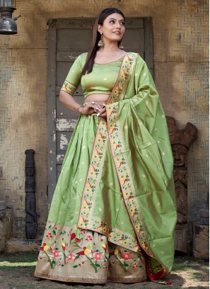 Exceeding Silk Sangeet A Line Lehenga Choli