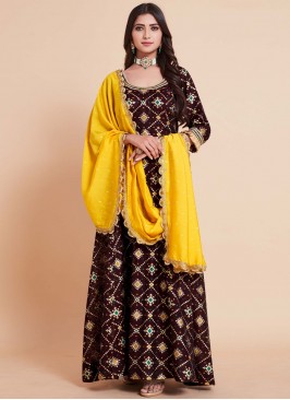 Excellent Art Silk Woven Gown 