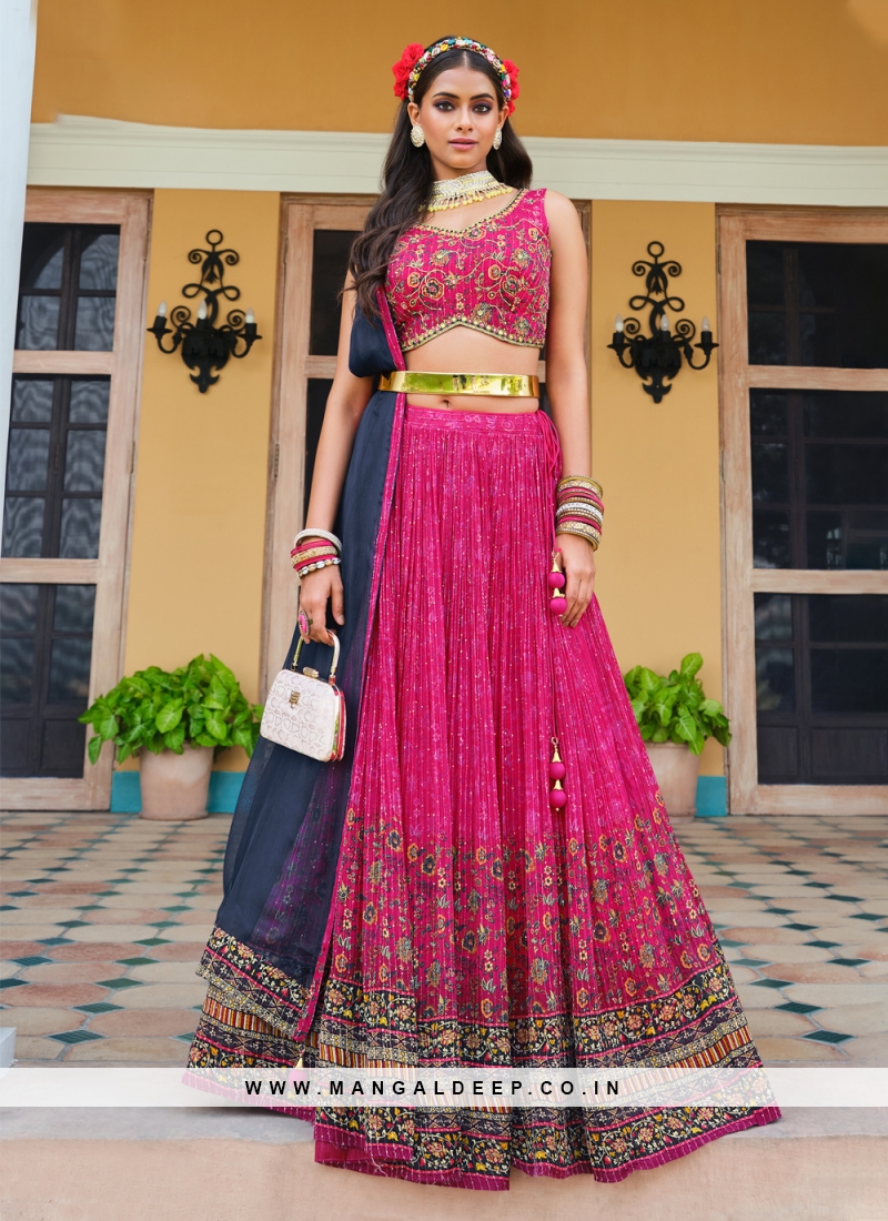 Buy Banarasi Silk Trendy Lehenga Choli Online
