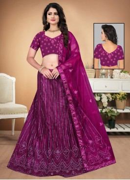 Excellent Net Sequins A Line Lehenga Choli