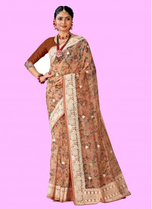 Excellent Organza Party Trendy Saree