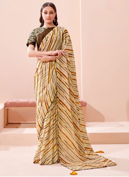 Exceptional Multi Colour Festival Printed Saree