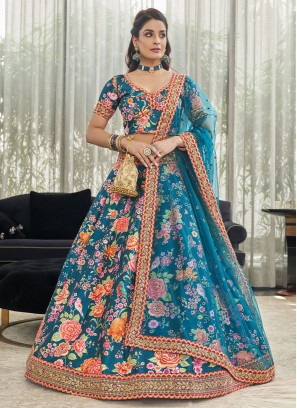 Exciting Digital Print Sangeet Lehenga Choli