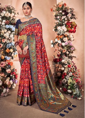Exciting Foil Print Saree