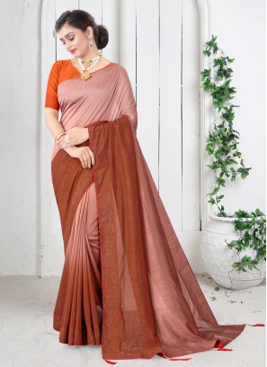 Exciting Orange Shaded Saree