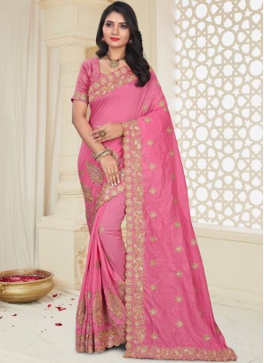 Exciting Patch Border Art Silk Traditional Designer Saree