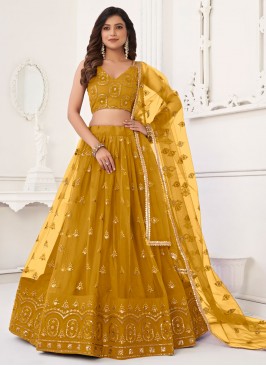 Exotic Net A Line Lehenga Choli