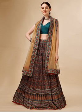 Exquisite Printed Engagement Lehenga Choli