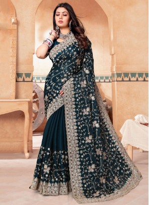 Extraordinary Crepe Silk Diamond Trendy Saree