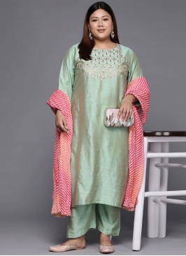 Exuberant Embroidered Silk Designer Kurti