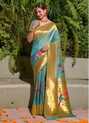 Eye-Catchy Jacquard Work Contemporary Saree