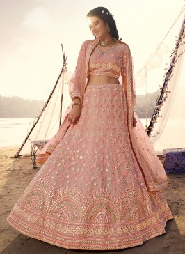 Fab Mirror Organza A Line Lehenga Choli