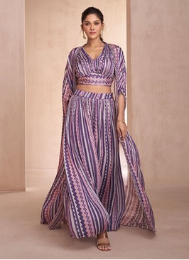 Fab Purple Readymade Salwar Kameez