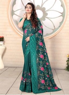 Fab Silk Green Bollywood Saree